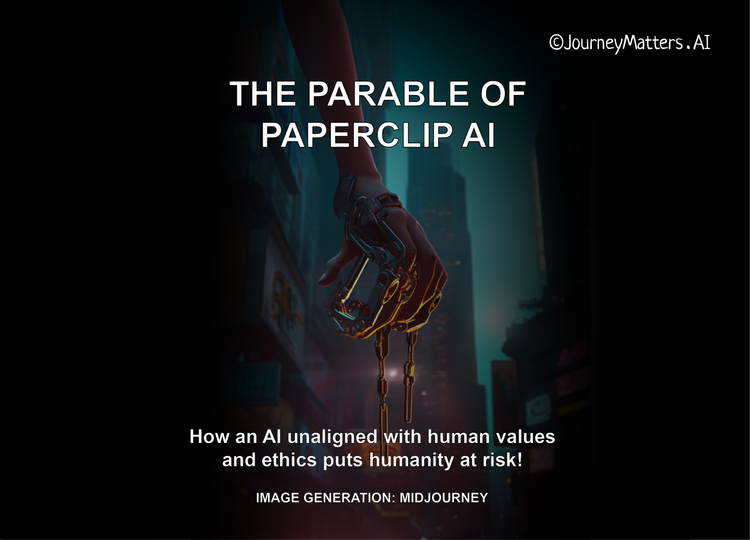 A Visual Parable of Paperclip AI